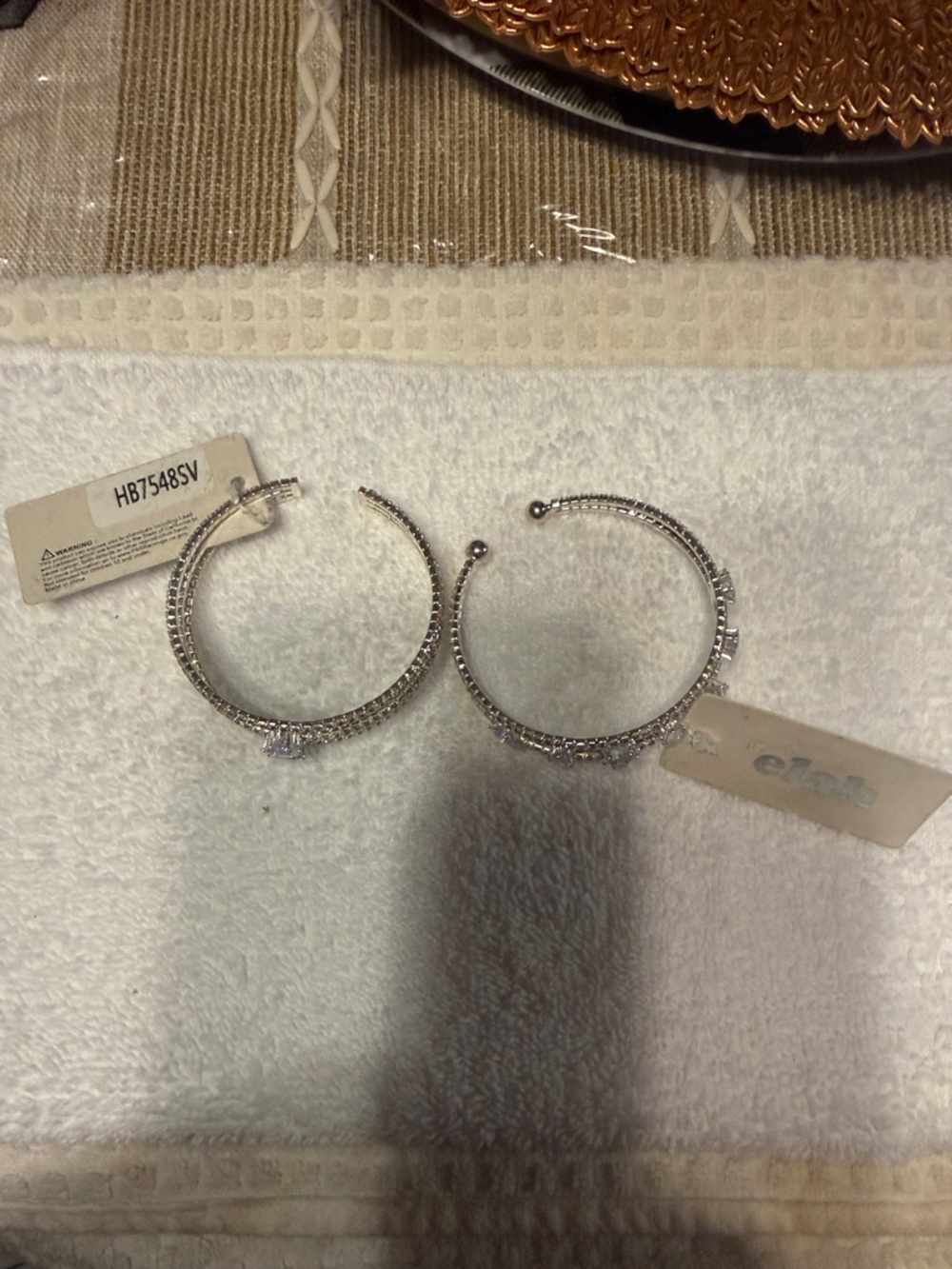 Silver Crystal Bangles - Women Jewelry